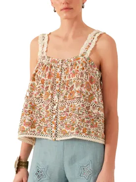 Alix of Bohemia Effie Garden Party Silk Top