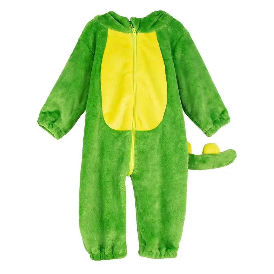 Baby Flannel Romper Boys Girls Christmas Winter Outfit Infant Dinosaur Animal Cartoon Hooded Pajamas Thick Warm Jumpsuit S4704193