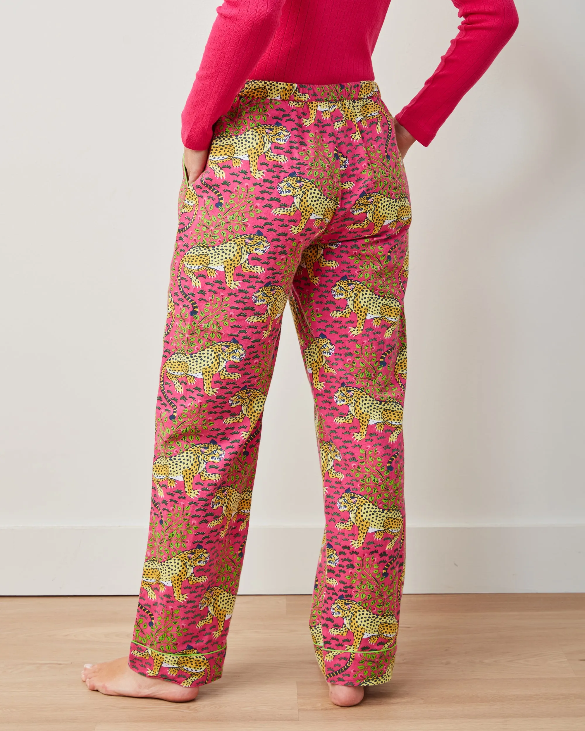 Bagheera - Tall Lightweight Flannel PJ Pant - Hot Pink