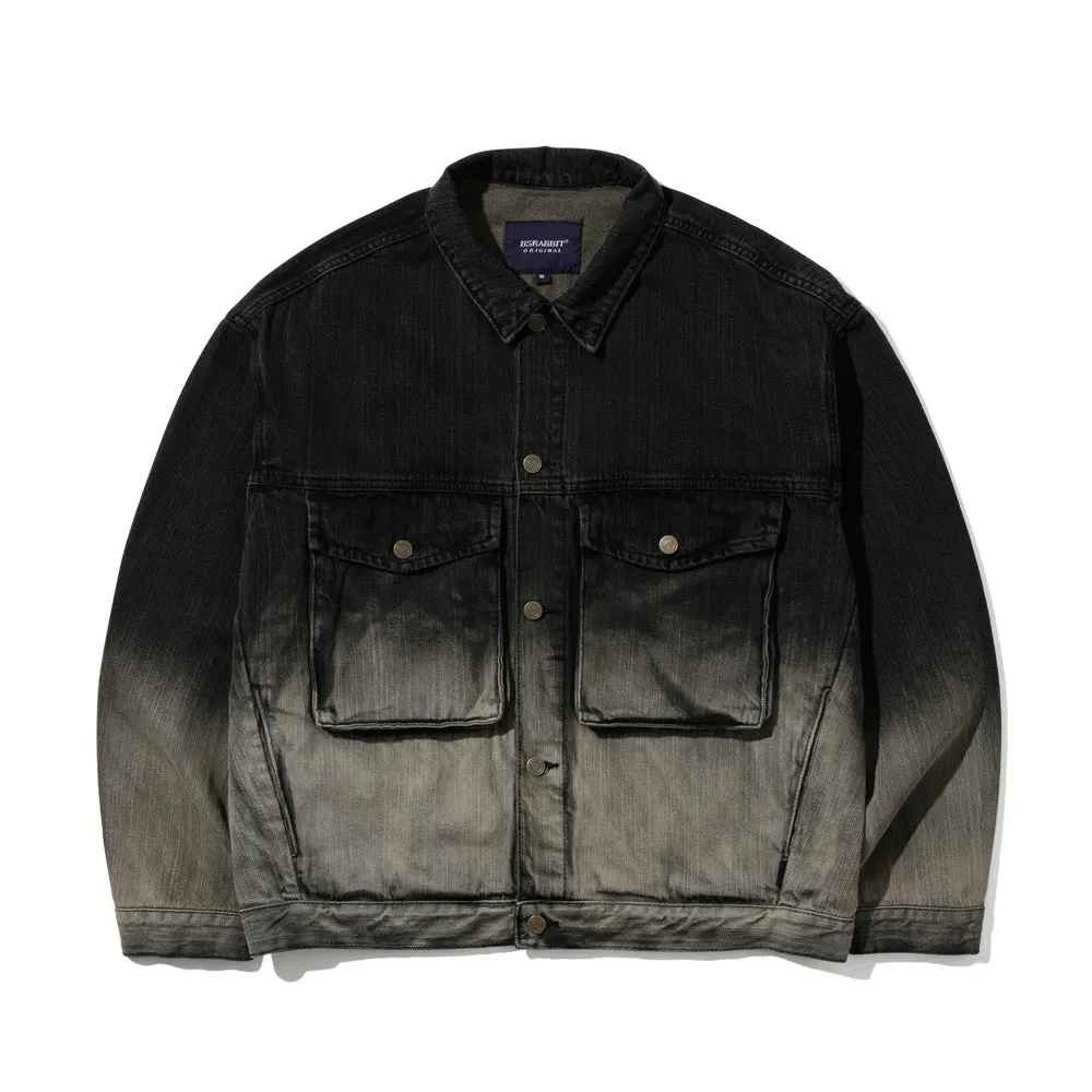 BIG CARGO LOOSEFIT DENIM JACKET VINTAGE BLACK