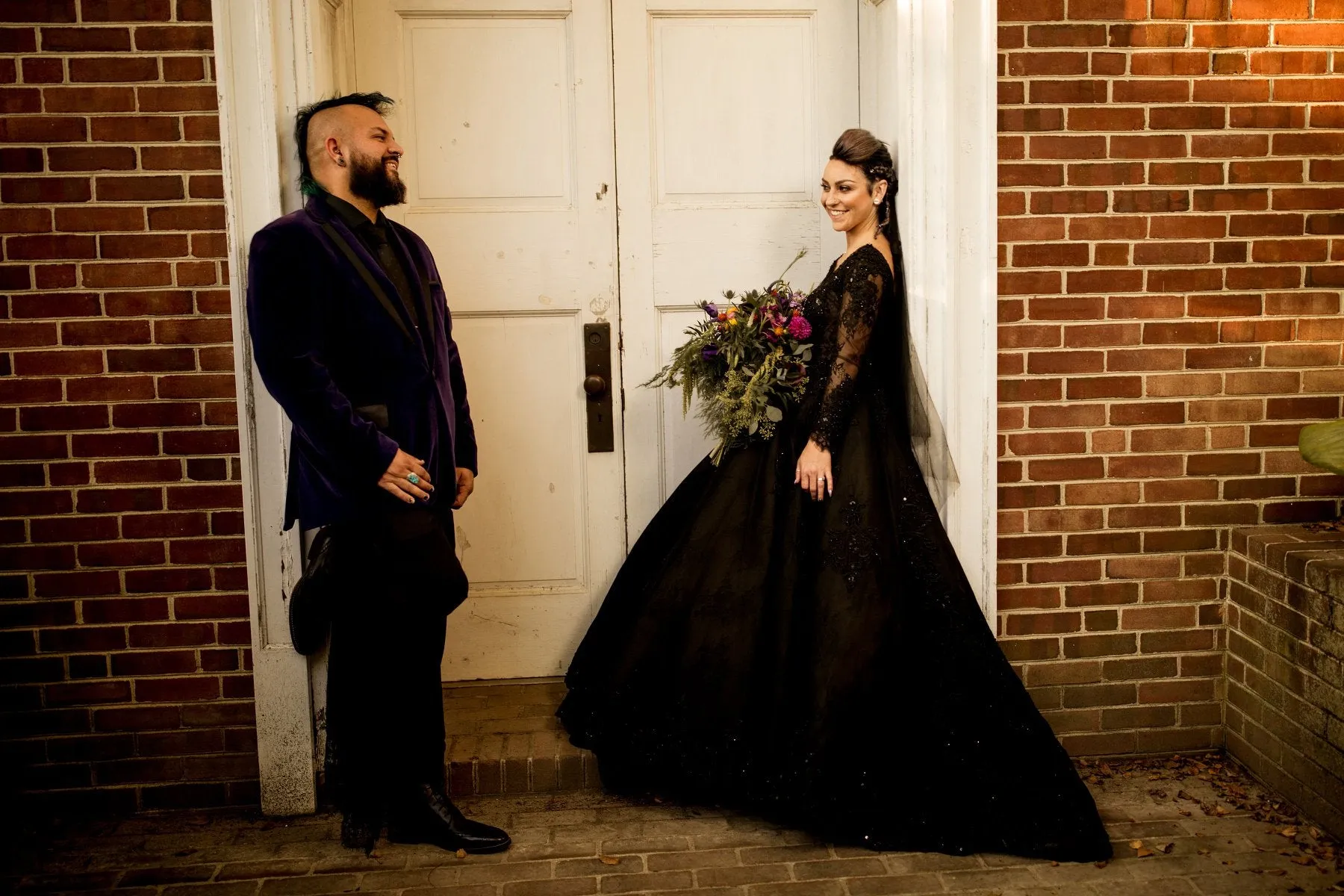 Black Ball Gown Wedding Dress (#Gabrielle)