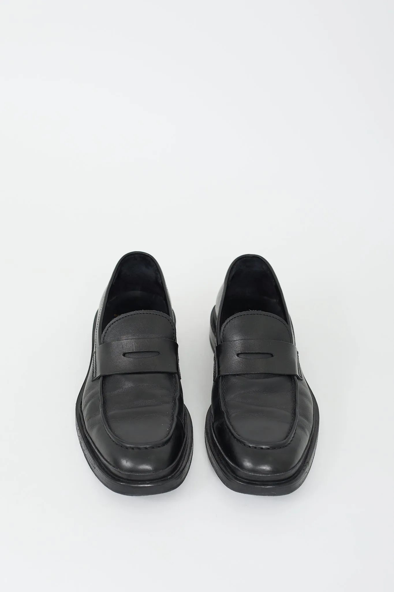 Black Leather Concrete 009 Loafer