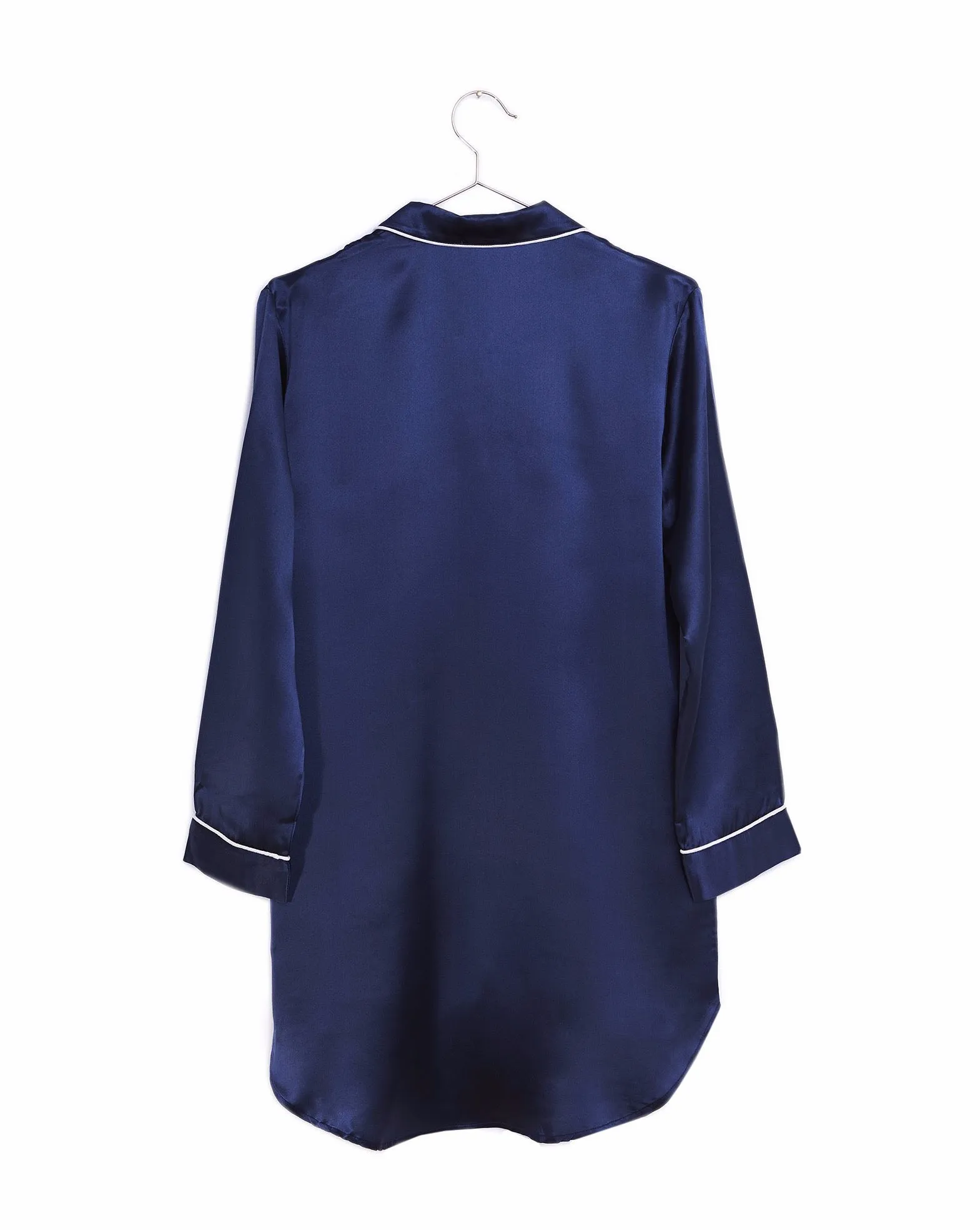 Camilla Silk Nightshirt in Fullmoon Sky