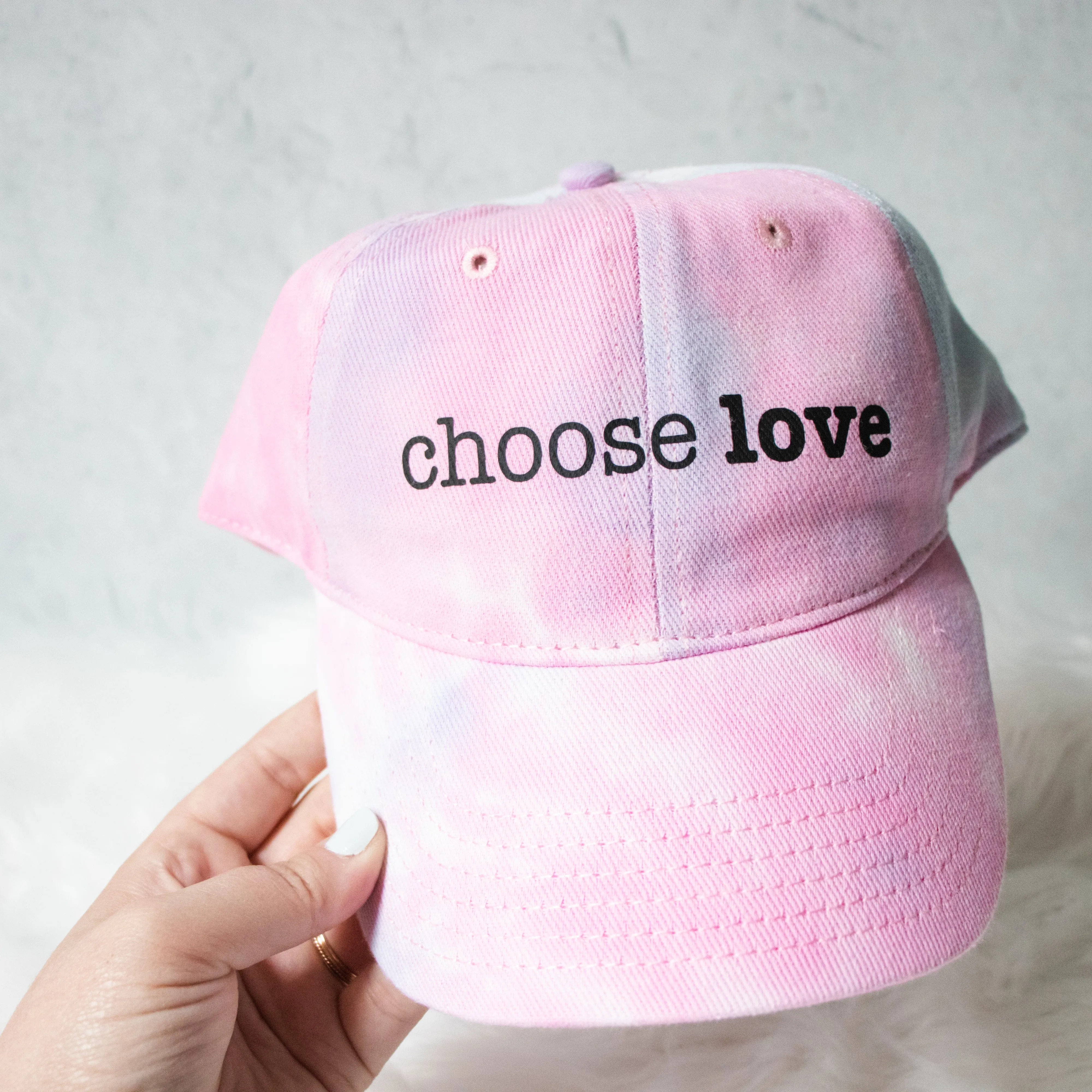 Choose Love Tie Dyed Dad Cap