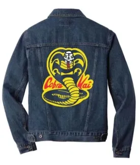 Cobra Kai Logo Blue Denim Jacket