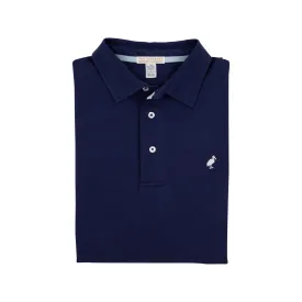 Croquet Party Polo (Men's) - Nantucket Navy with Worth Avenue White Stork