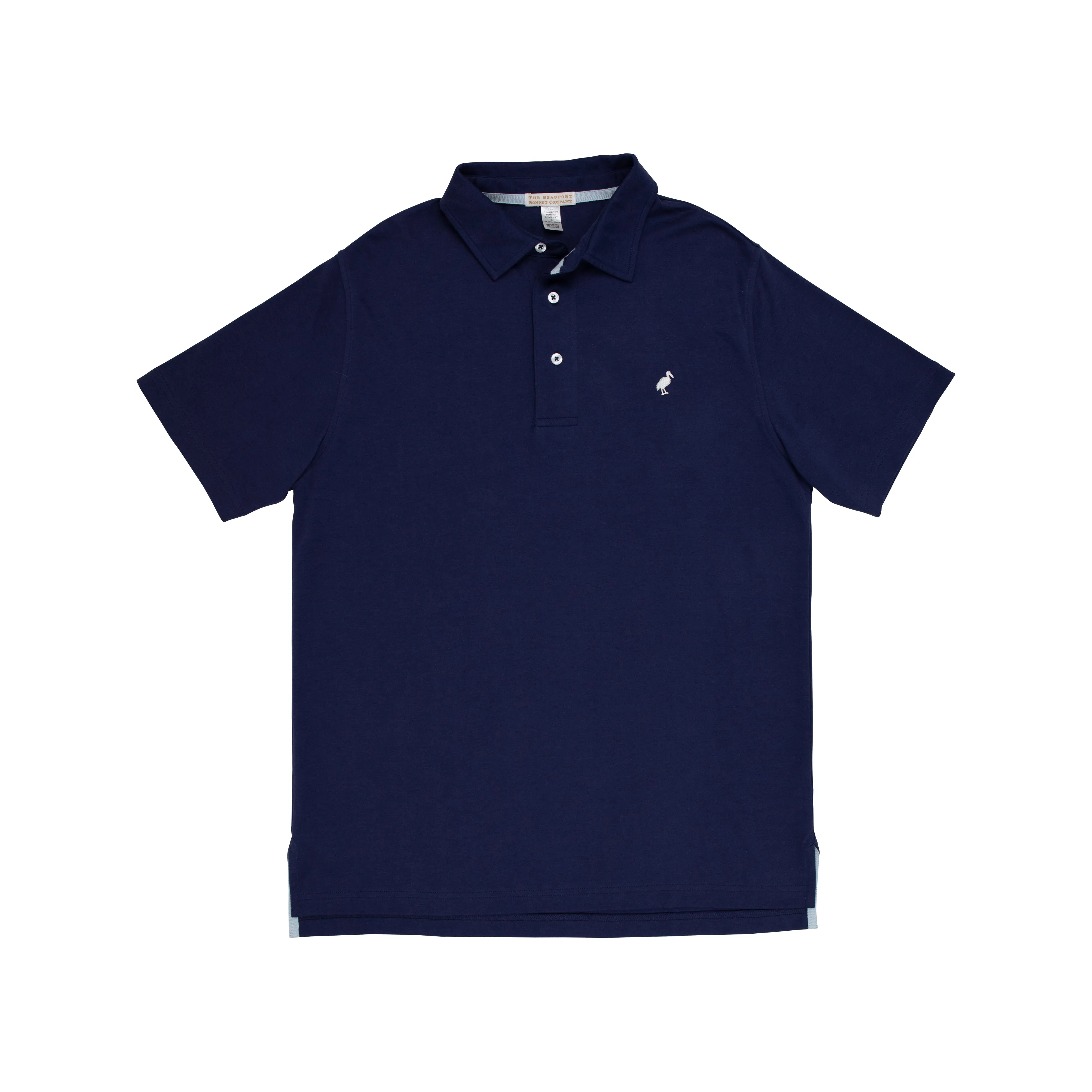 Croquet Party Polo (Men's) - Nantucket Navy with Worth Avenue White Stork