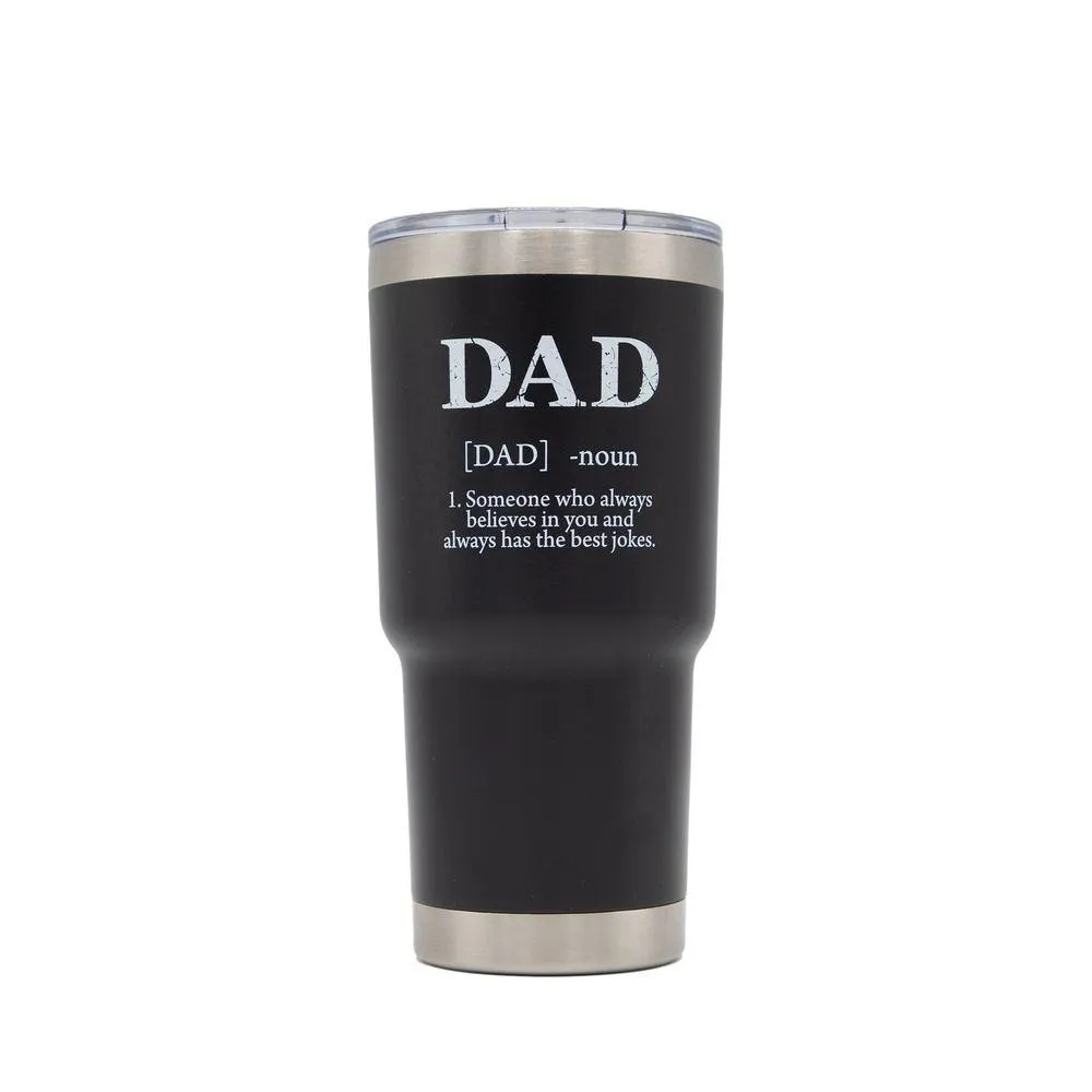 Dad Defined 20oz Tumbler - Black