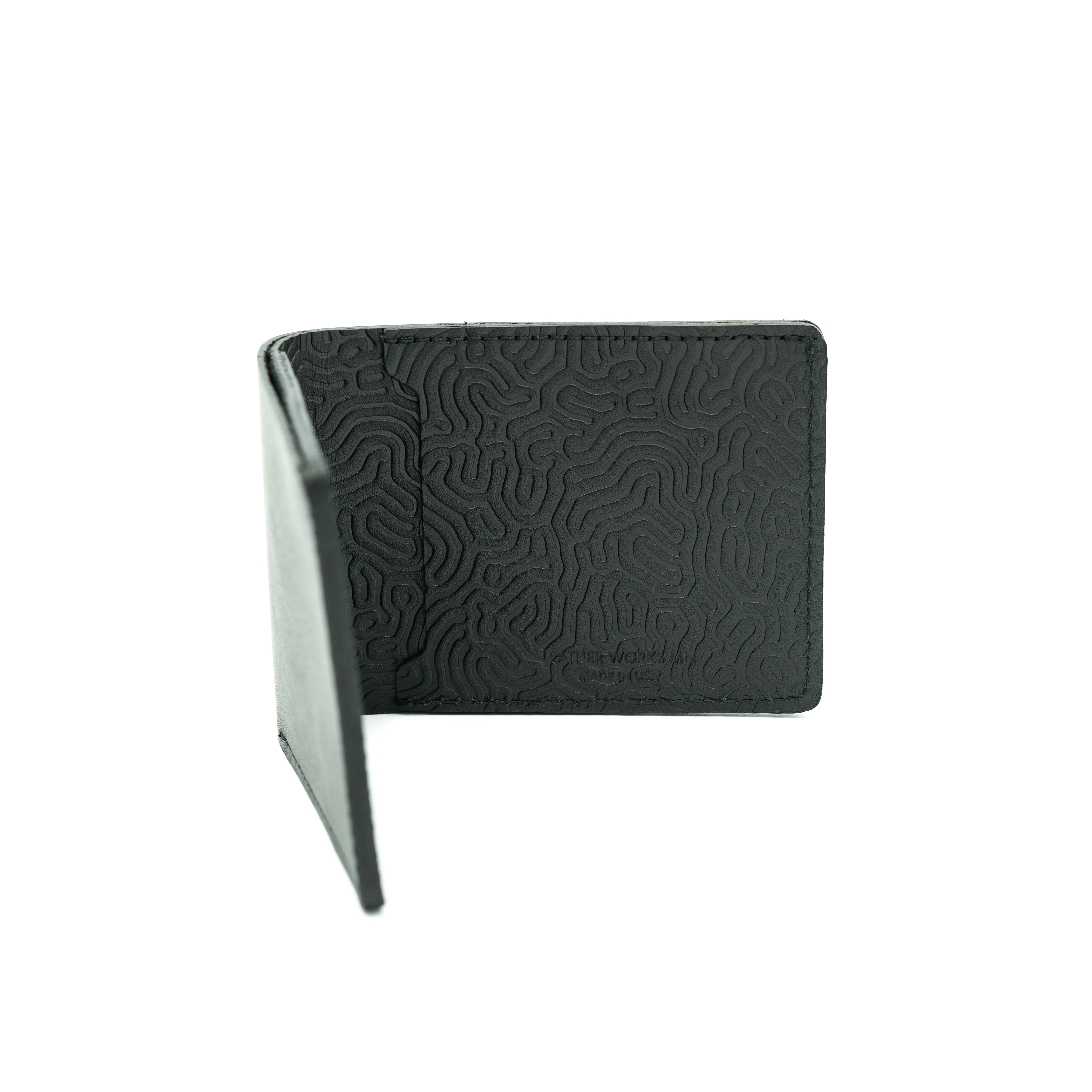 Dad's Billfold - "Coral" Black