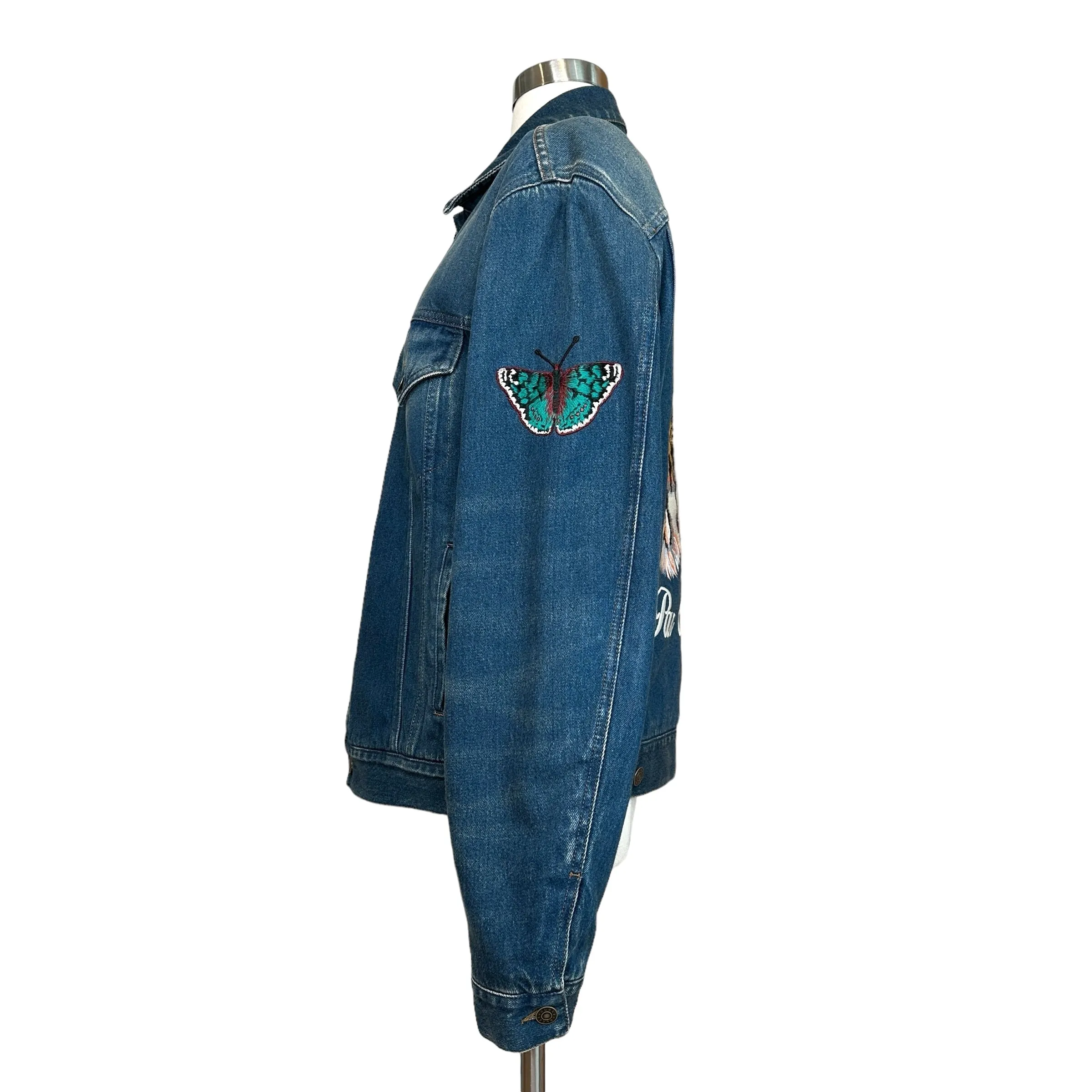 Embroidered Denim Jacket - 52