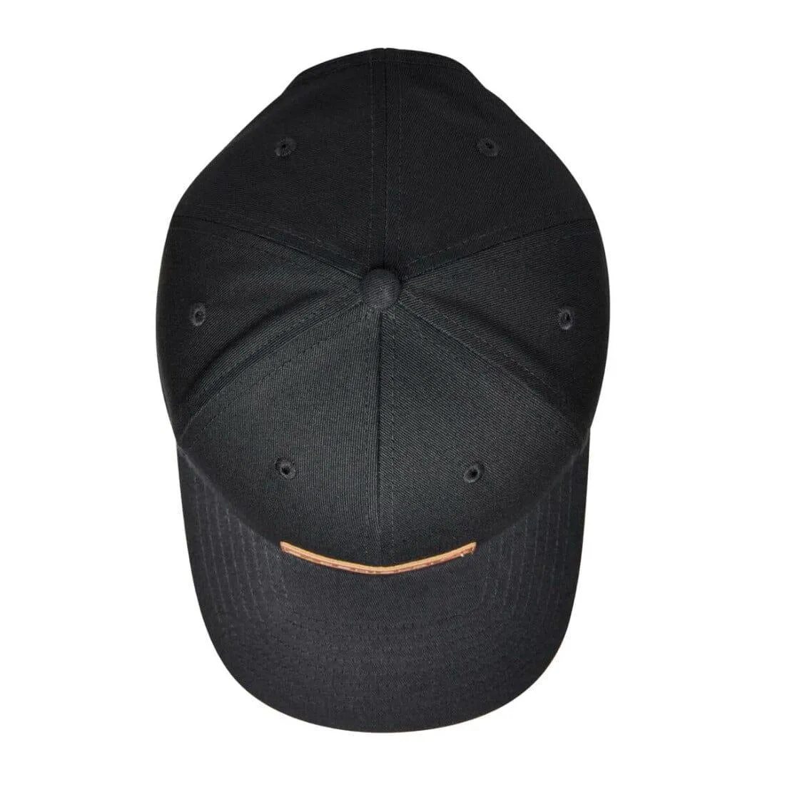 Evoshield Mocha Leather Patch Loopback Black Hat