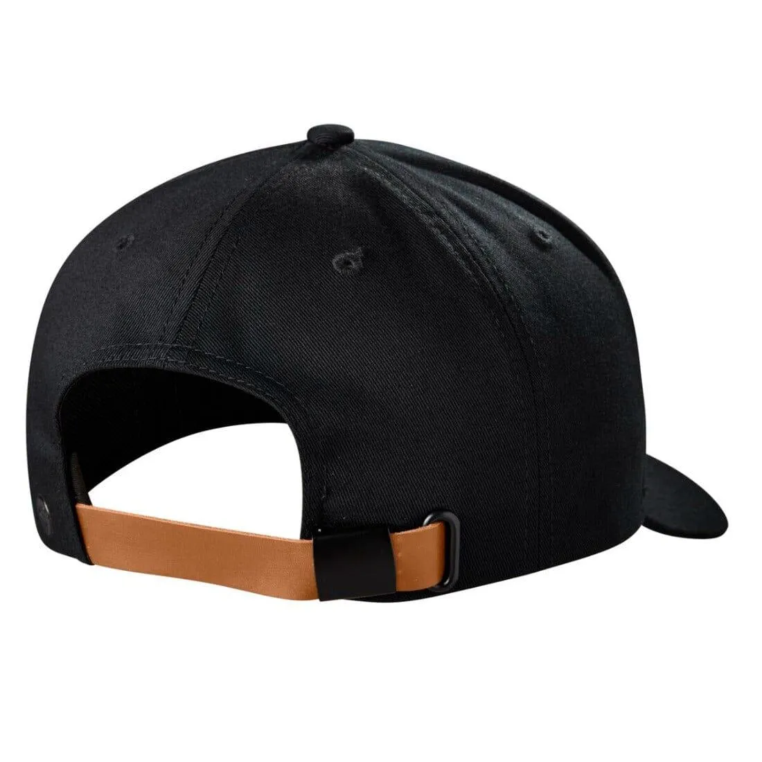 Evoshield Mocha Leather Patch Loopback Black Hat