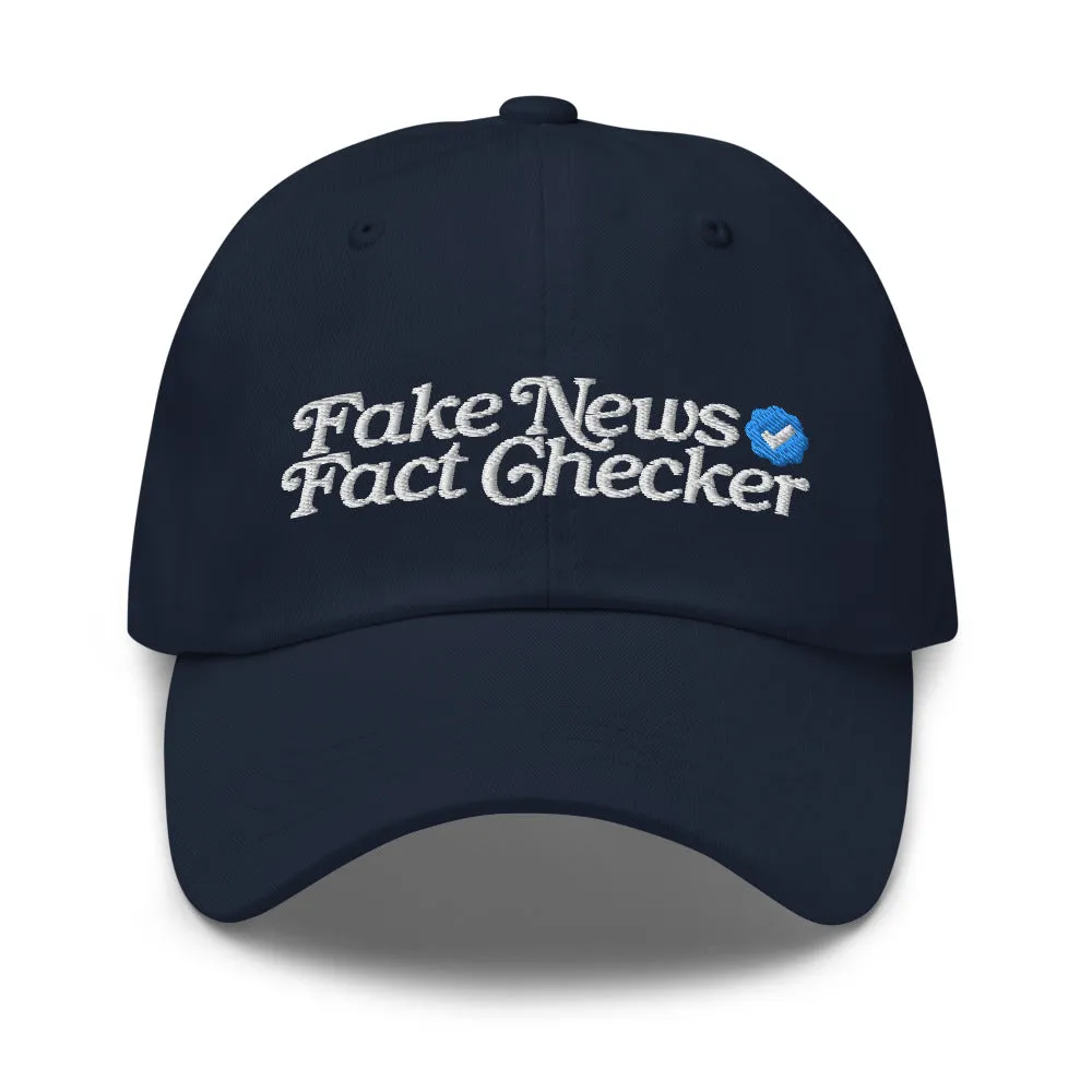 Fake News Fact Ckecker Dad hat