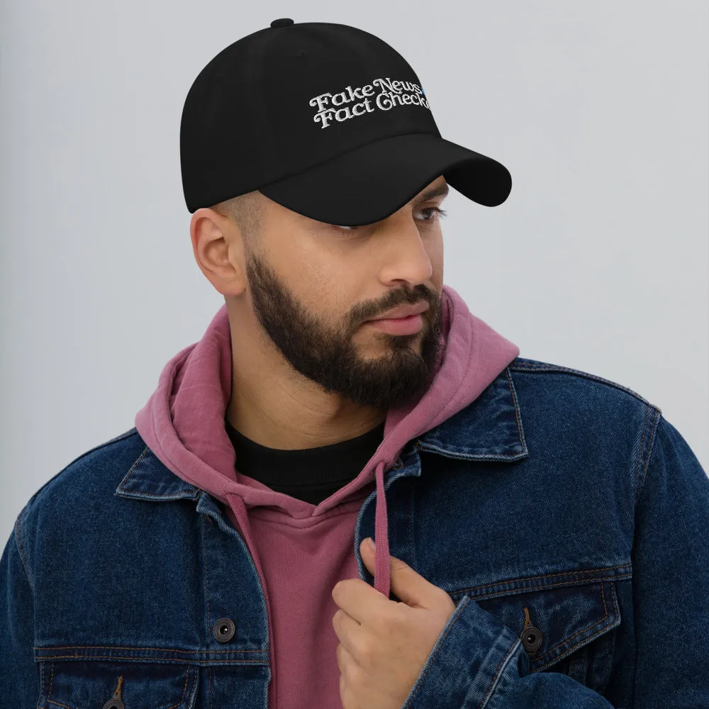 Fake News Fact Ckecker Dad hat