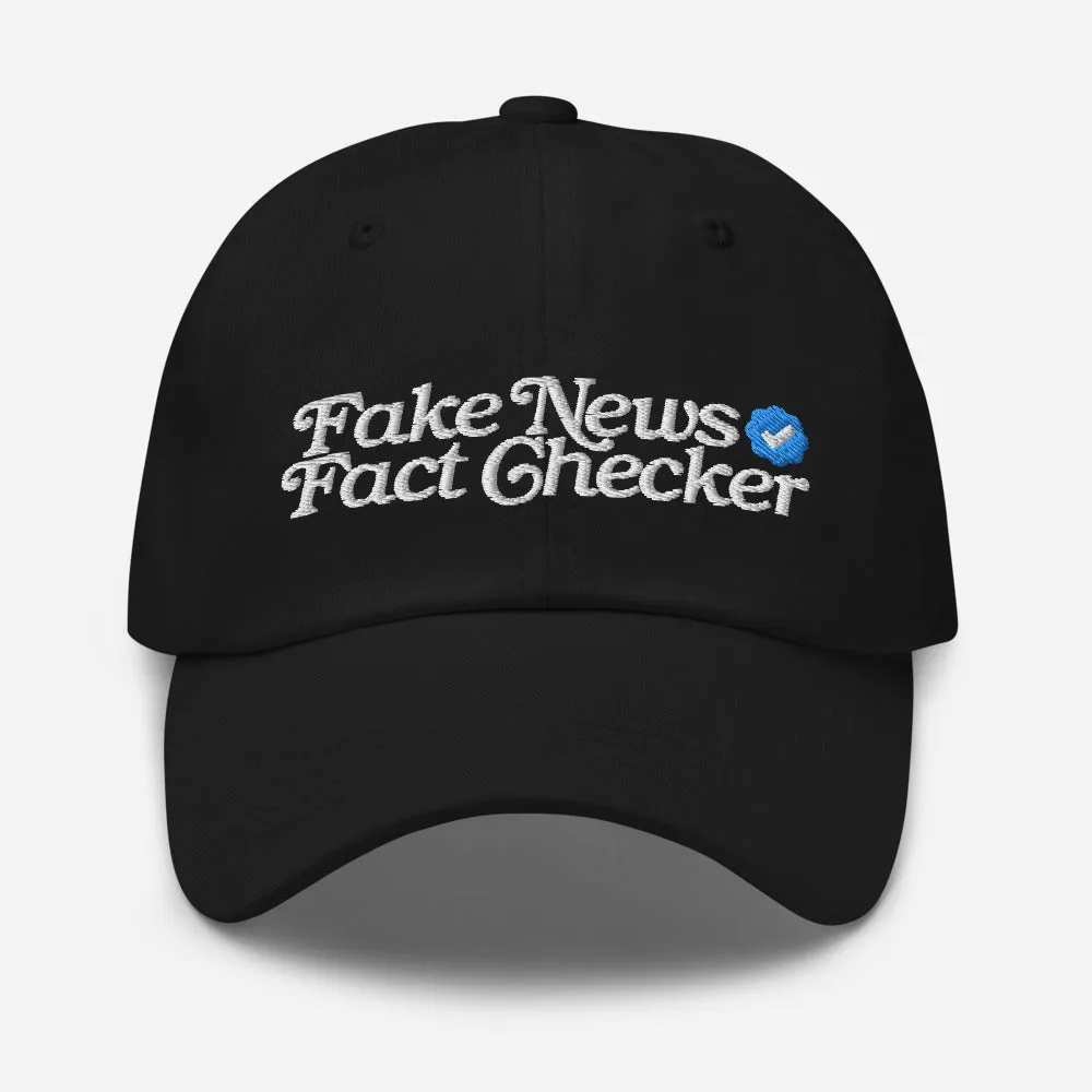 Fake News Fact Ckecker Dad hat