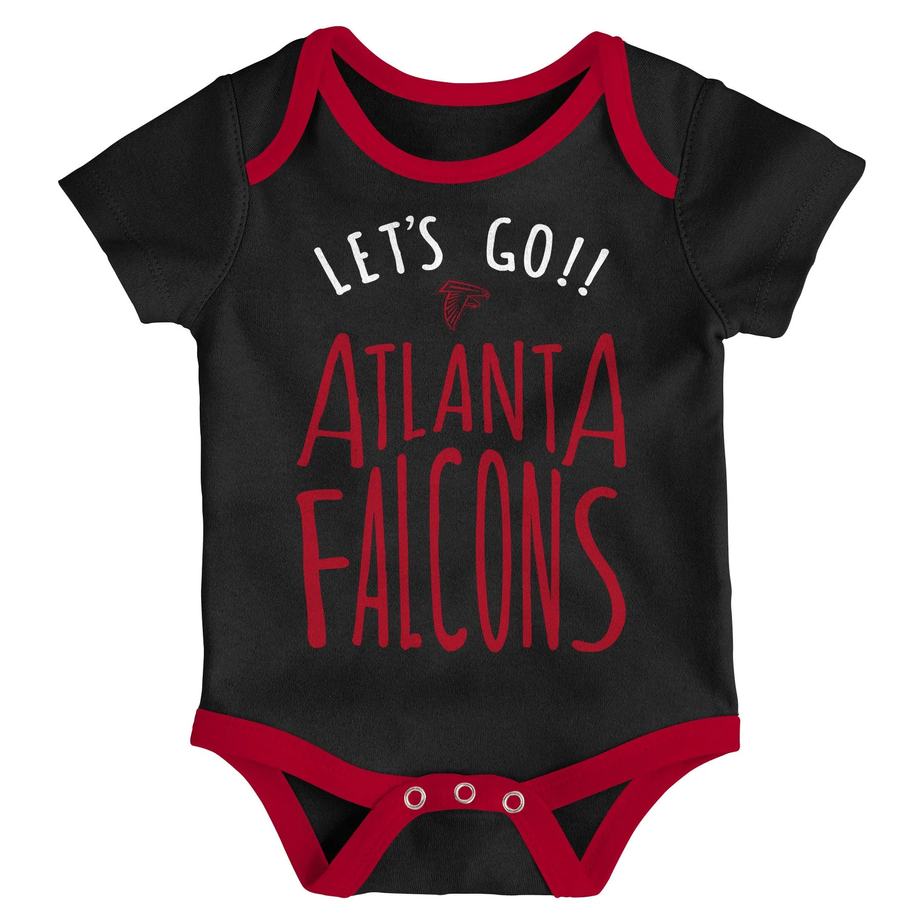 Falcons Let's Go 3-Pack Bodysuit Set