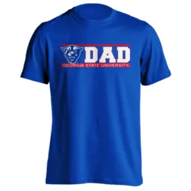 Georgia State University GSU Panthers Dad Father Bar Logo Short Sleeve T-Shirt