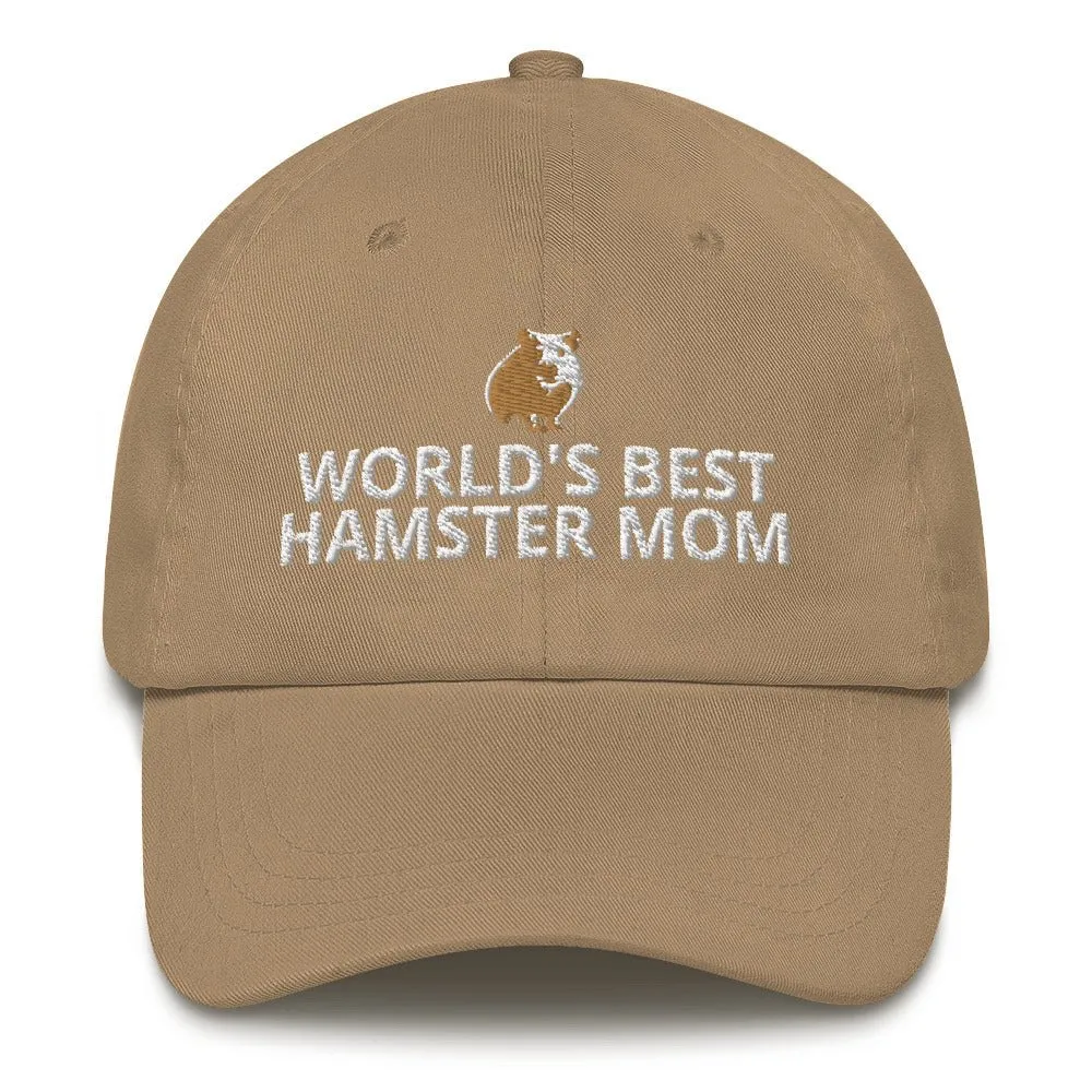 Hamster Hat | World's Best Hamster Mom | Perfect gift for the Pet Hamster lover!