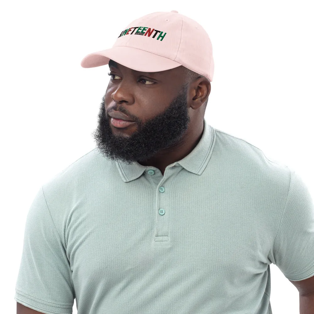 Juneteenth Pan African RBG Pastel baseball hat