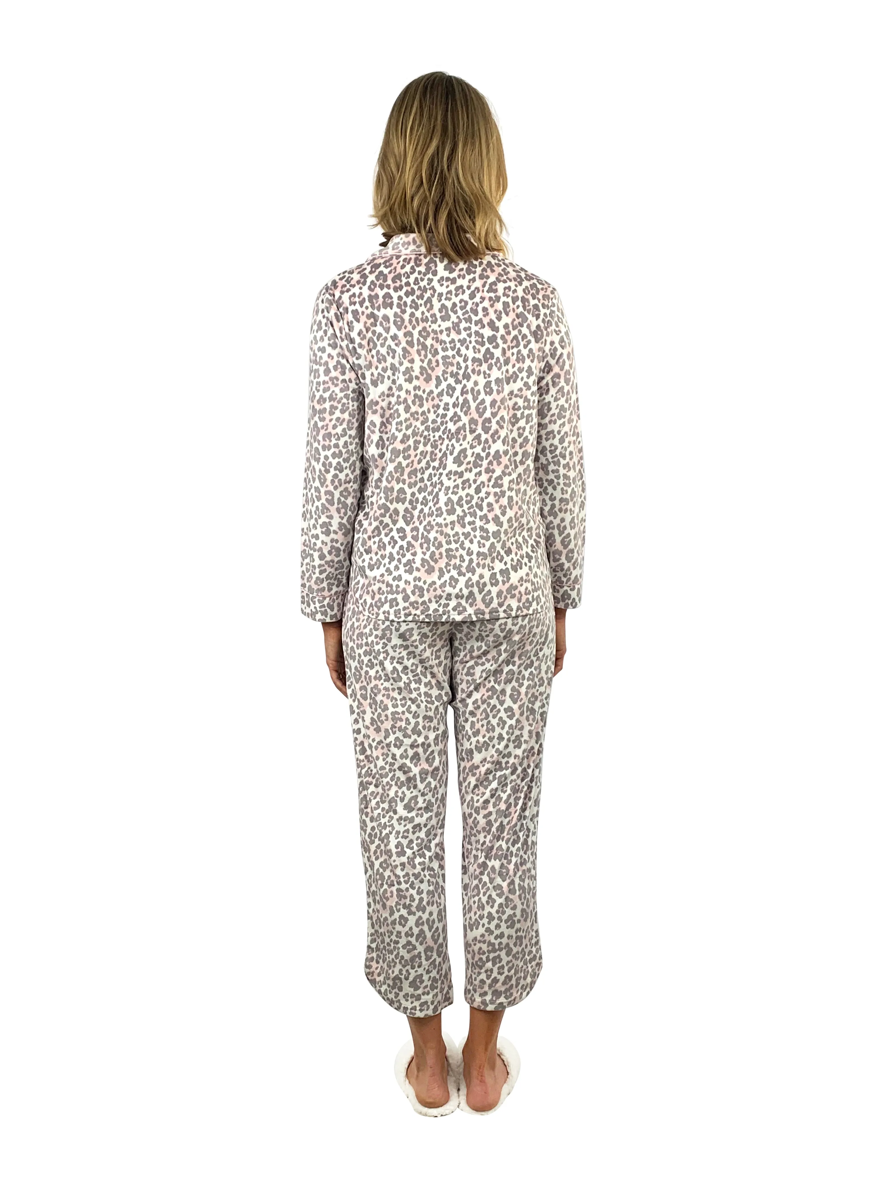 La Cera Sheered Minky Fleece PJ Set