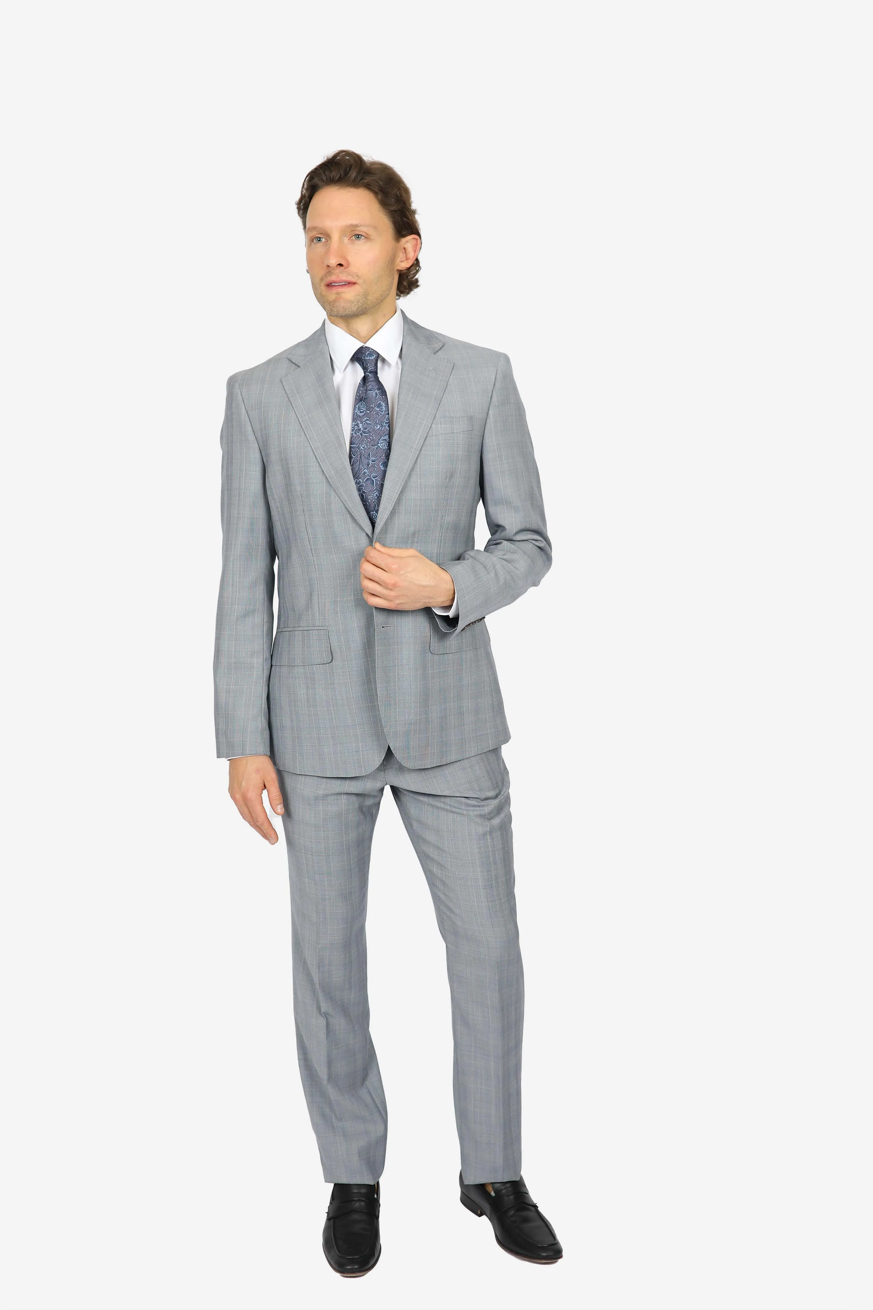 Light Grey Brinsley Check Jacket