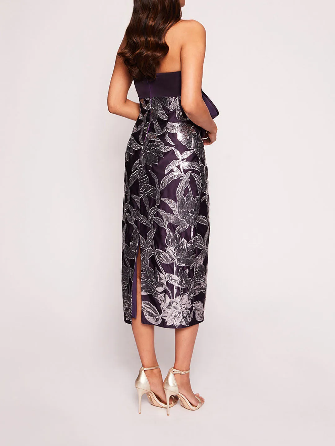 Lotus Sequin Midi Dress