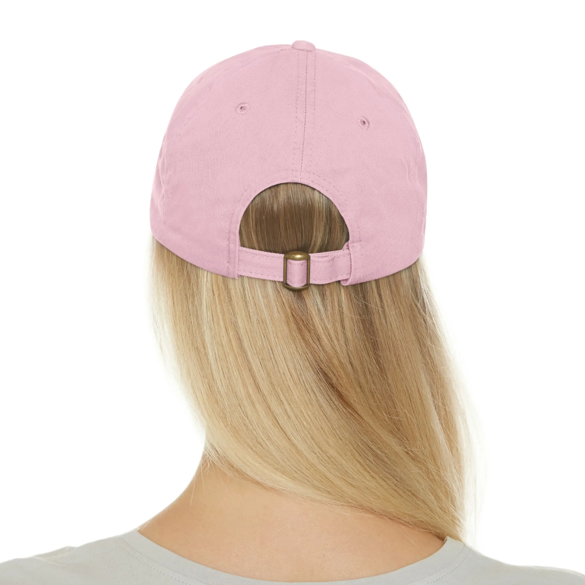 Make-up Horse POD Dad Hat with Leather Patch (Rectangle)