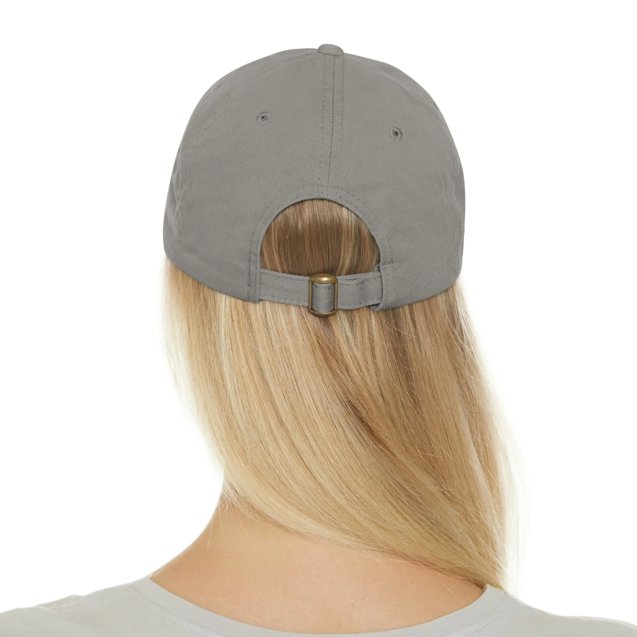 Make-up Horse POD Dad Hat with Leather Patch (Rectangle)