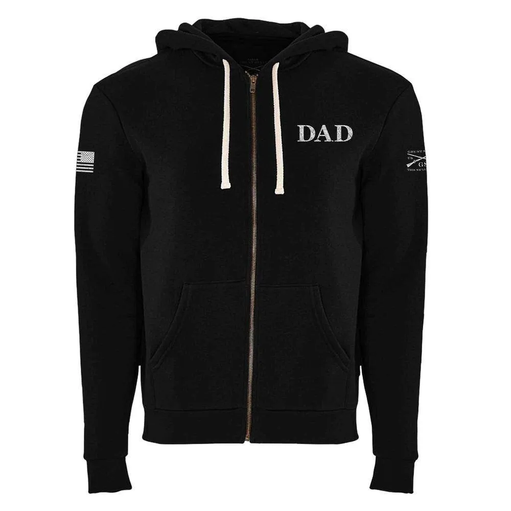 Men's Dad Defined Full-Zip Hoodie - Black