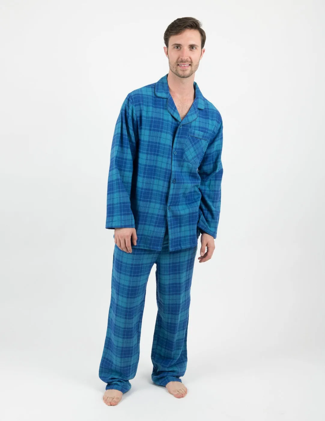 Men's Flannel Plaid & Print Pajamas