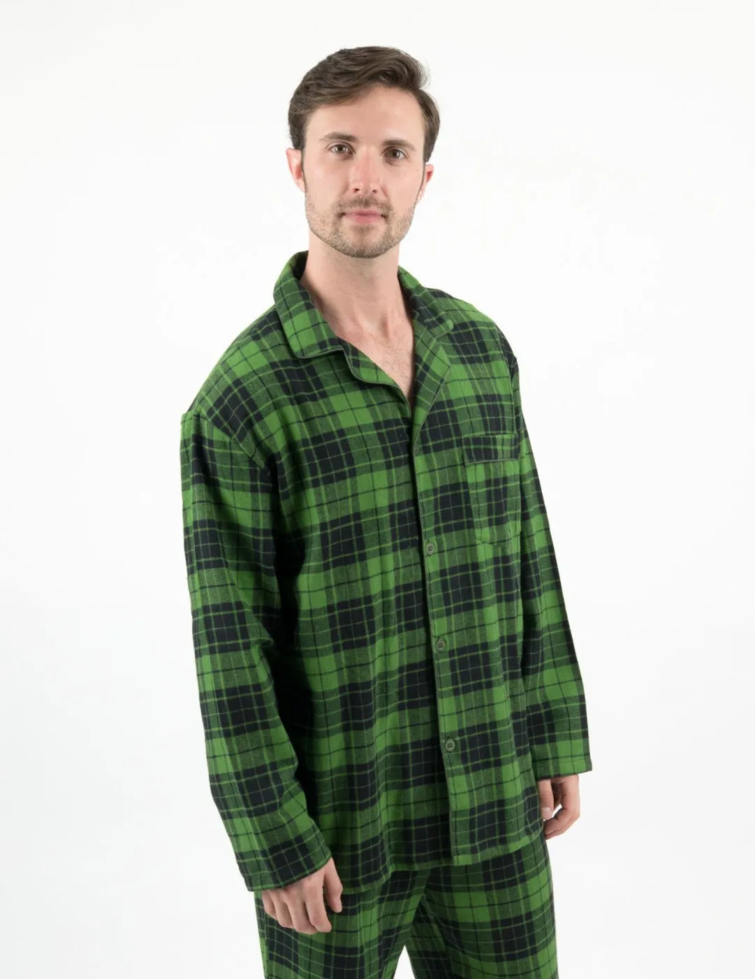 Men's Flannel Plaid & Print Pajamas