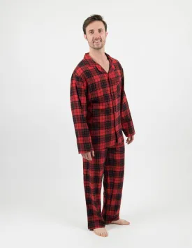 Men's Flannel Plaid & Print Pajamas