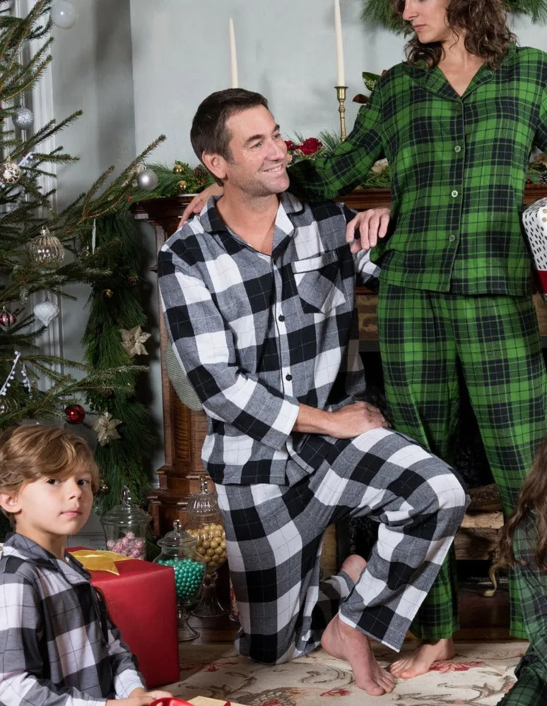 Men's Flannel Plaid & Print Pajamas