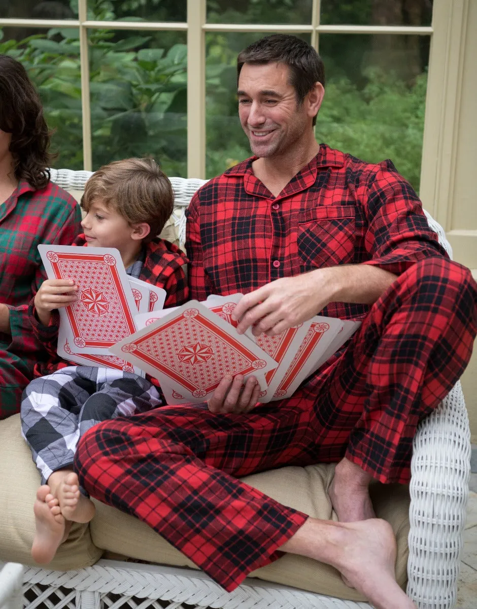 Men's Flannel Plaid & Print Pajamas