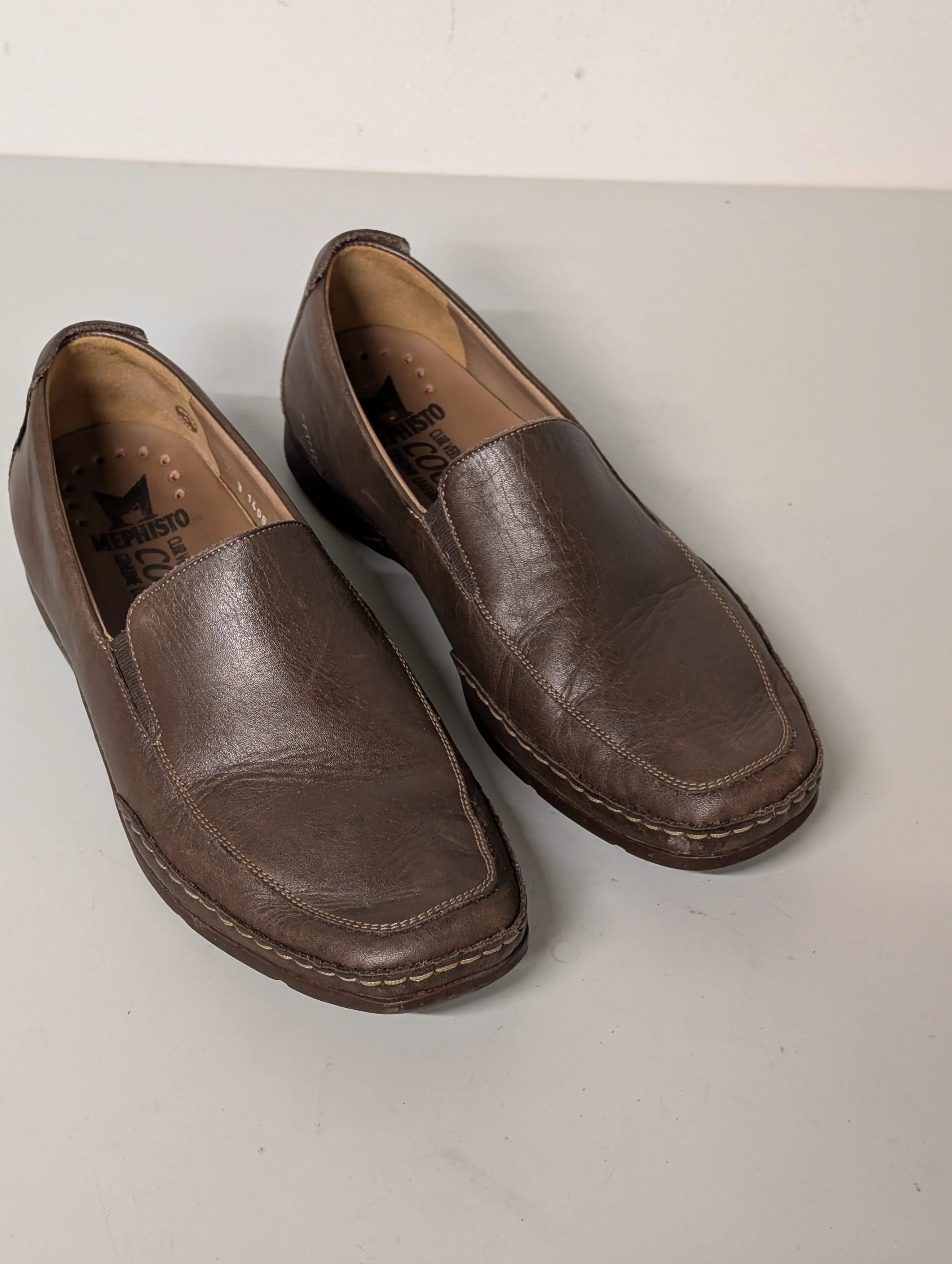 Mephisto “Edlef” Casual Loafers Shoes Brown Leather Size 9