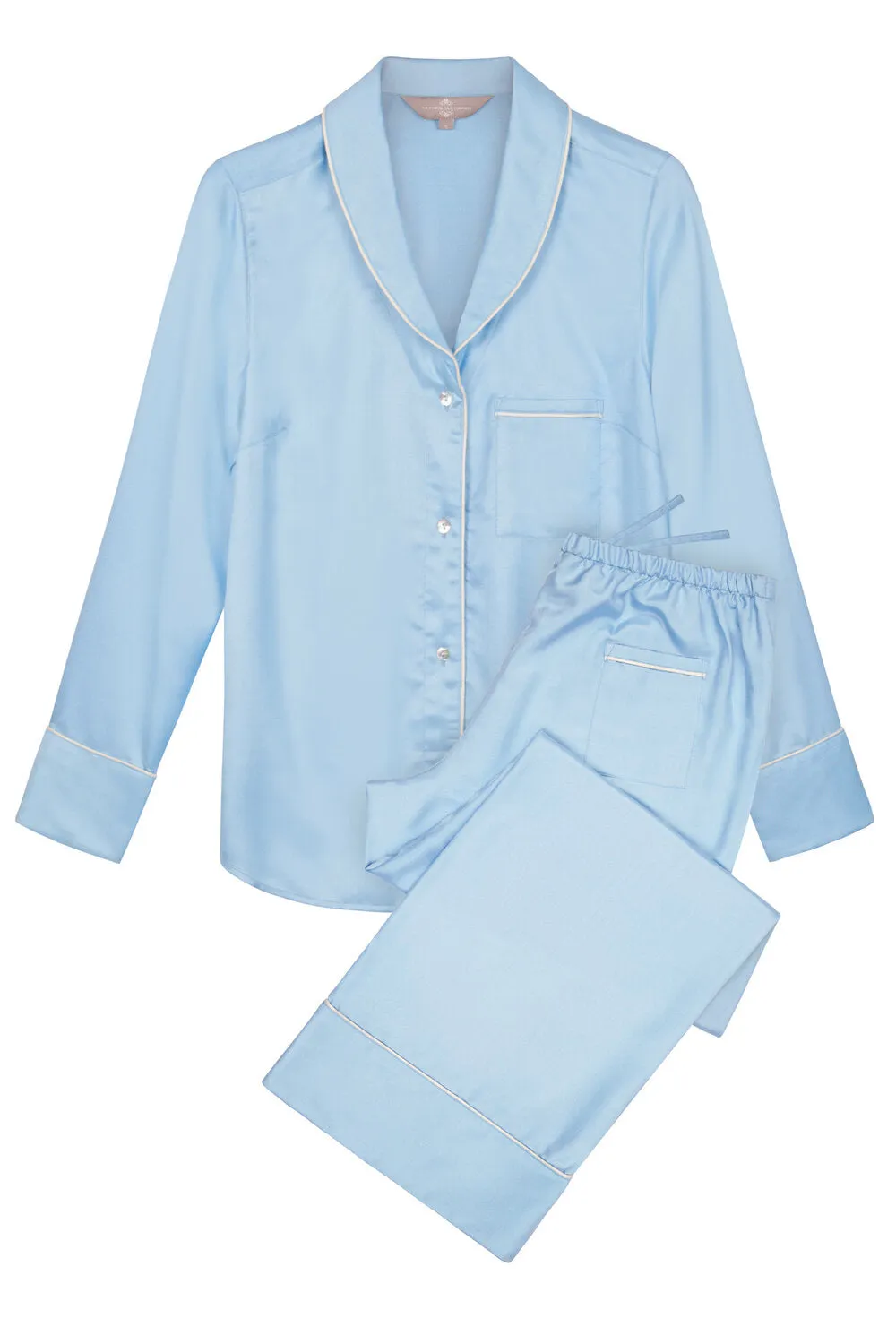 Mulberry Silk Pyjamas - Andaman Blue