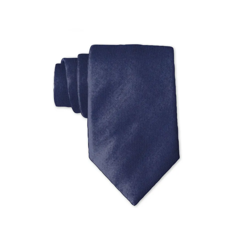 Navy Charmeuse - Kids' Neckties