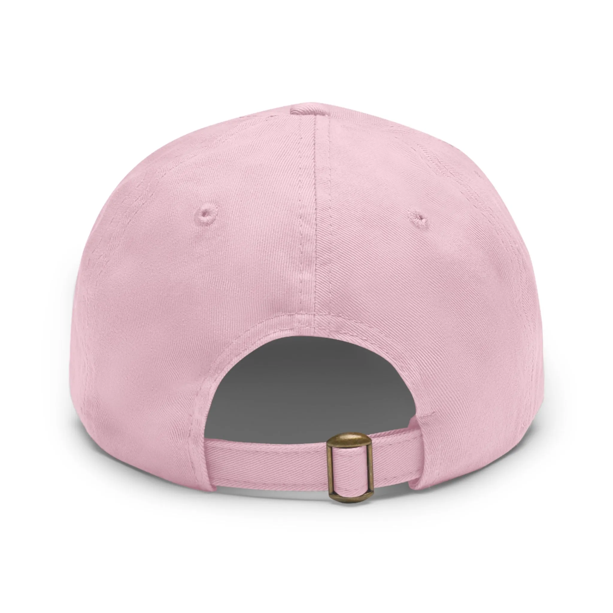 Never Waver Dad Hat with Leather Patch (Rectangle)