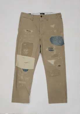 Nwt Polo Ralph Lauren All Over Patch Khaki Pants