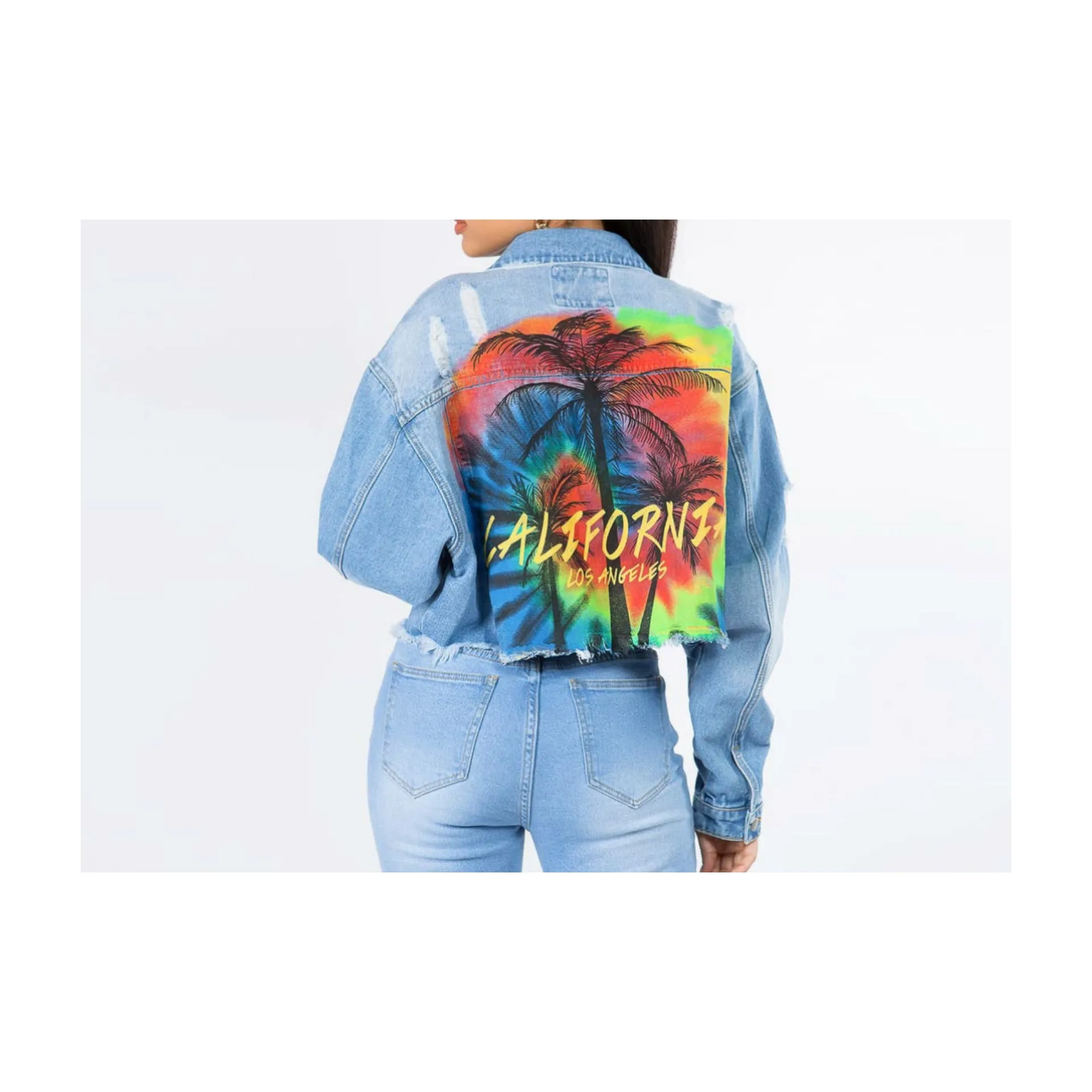 (RESTOCKED) Cali Love Denim Jacket (Small - 3X)