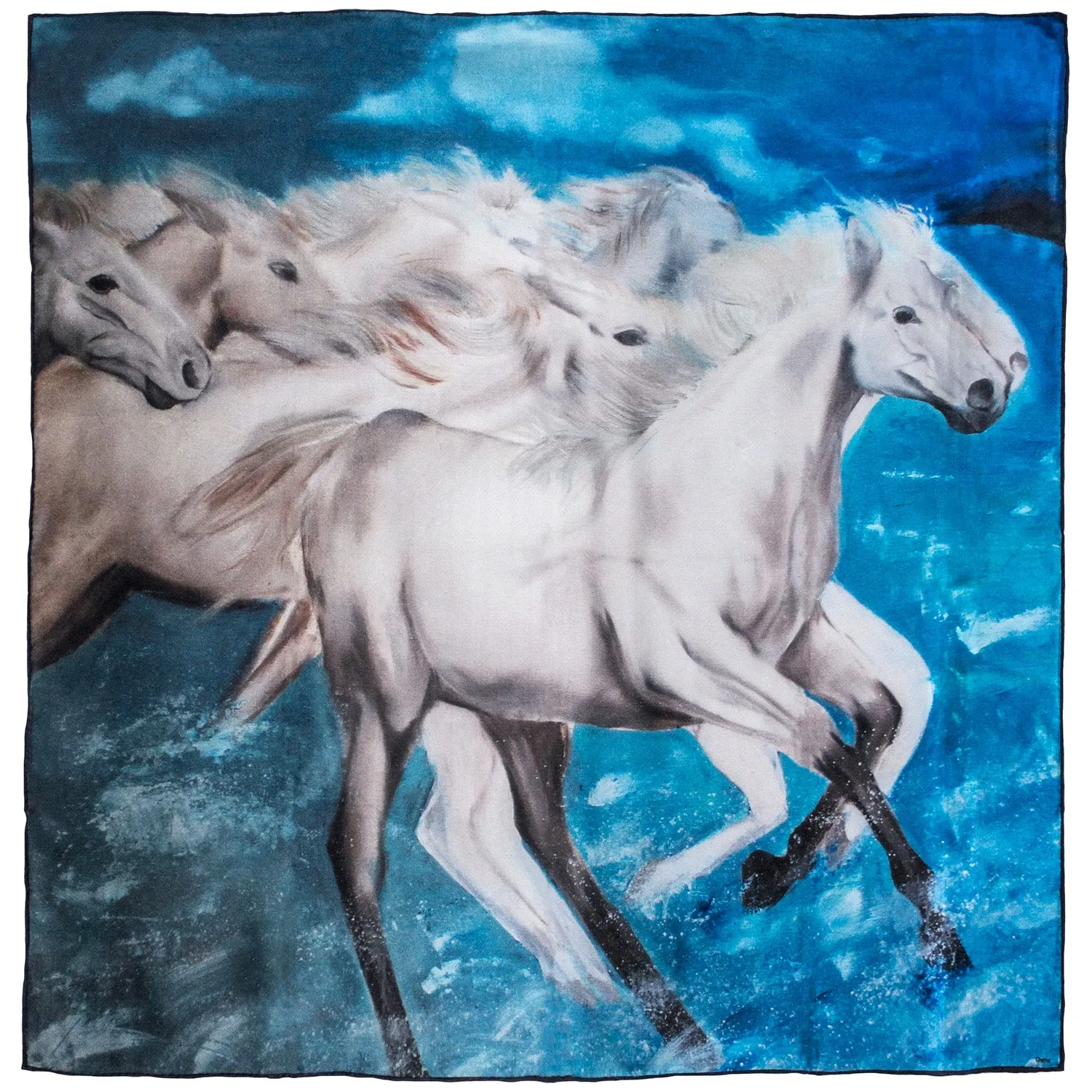 River Horse - Square Silk Scarf