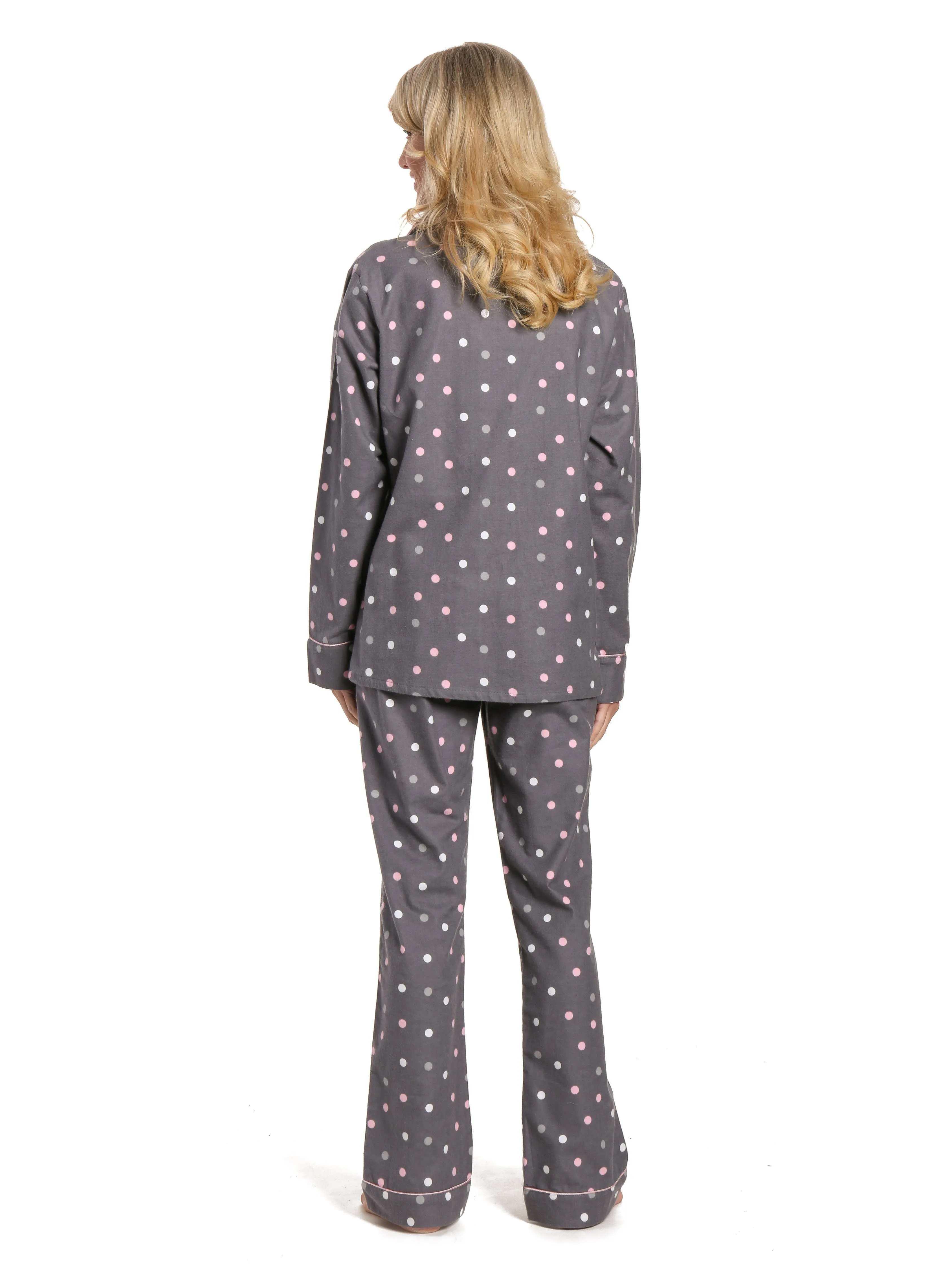 Women's 100% Cotton Flannel Pajama Sleepwear Set