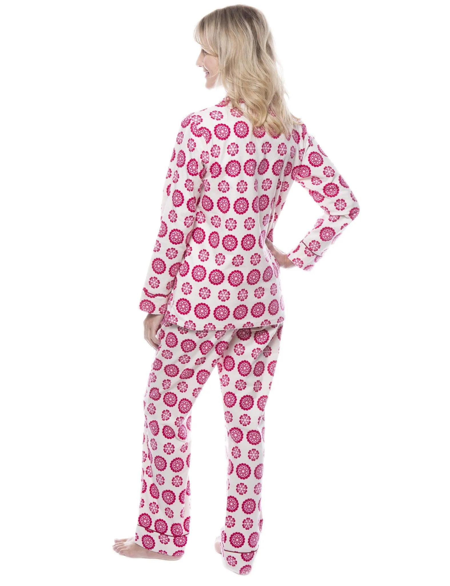 Women's 100% Cotton Flannel Pajama Sleepwear Set