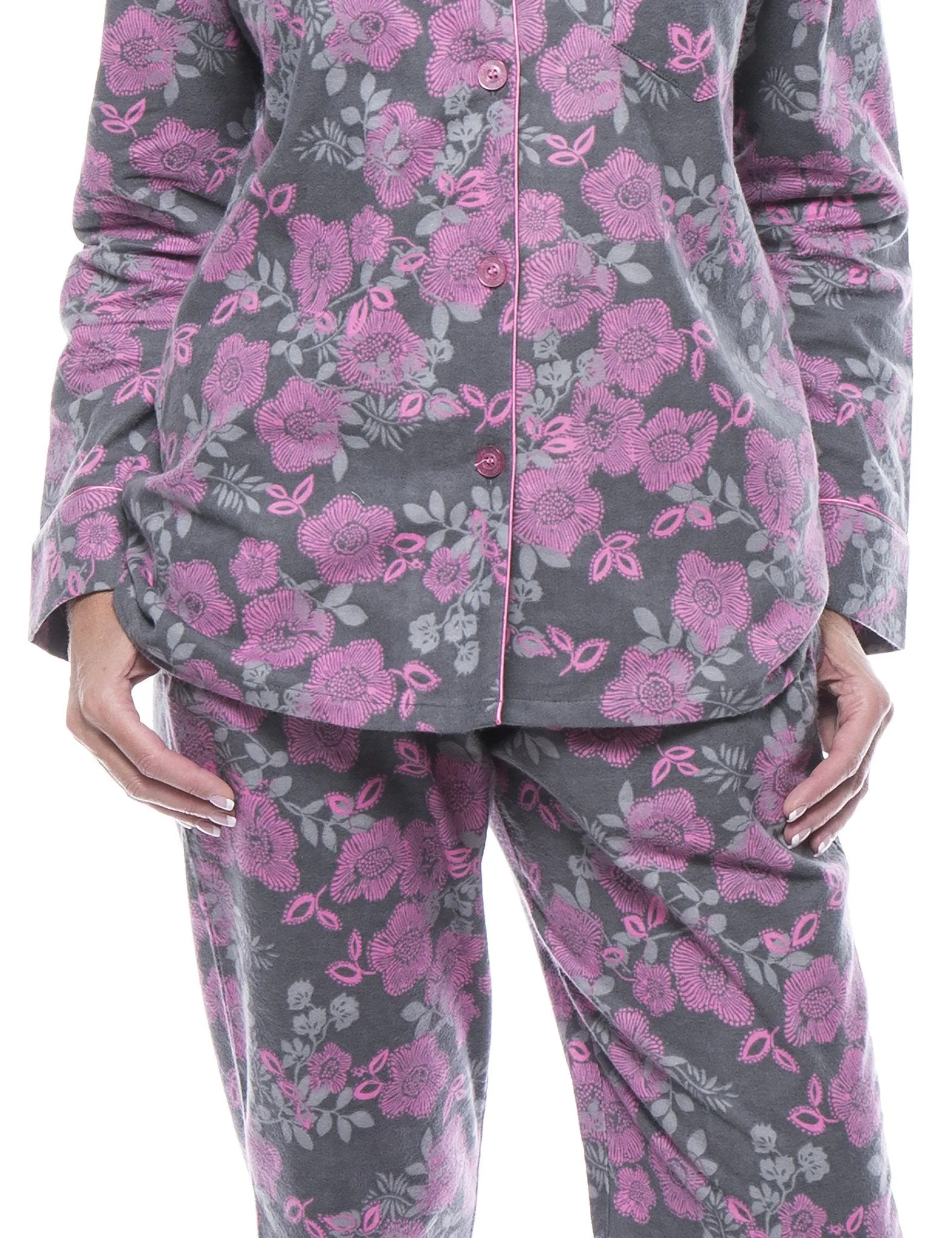 Women's 100% Cotton Flannel Pajama Sleepwear Set