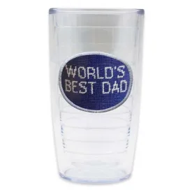 World's Best Dad Needlepoint Tervis Tumbler